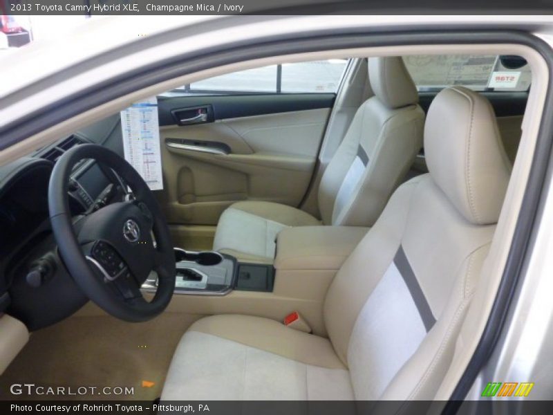 Champagne Mica / Ivory 2013 Toyota Camry Hybrid XLE