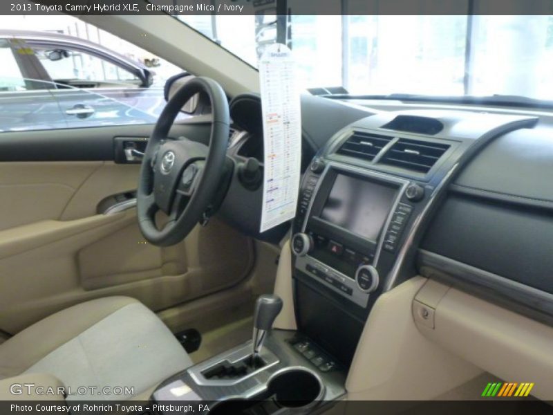 Champagne Mica / Ivory 2013 Toyota Camry Hybrid XLE