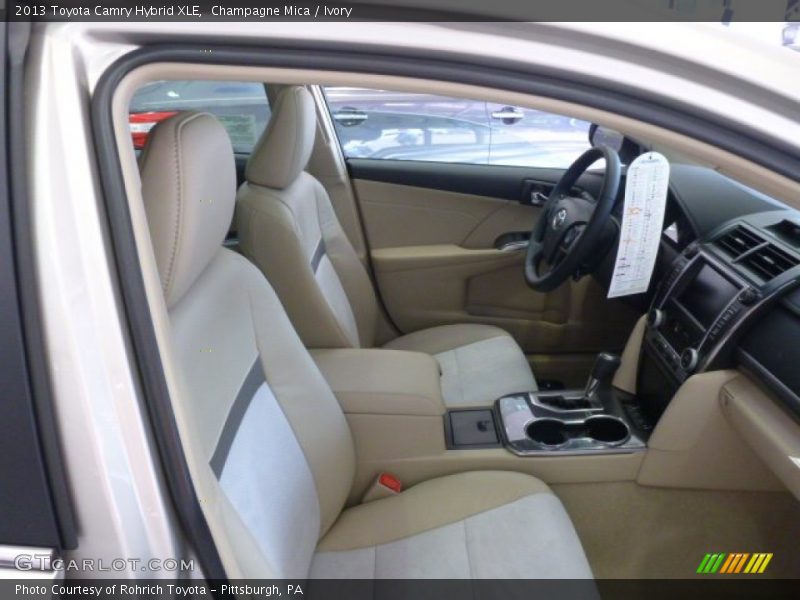 Champagne Mica / Ivory 2013 Toyota Camry Hybrid XLE