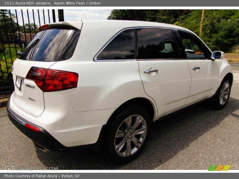 Aspen White Pearl / Umber 2011 Acura MDX Advance