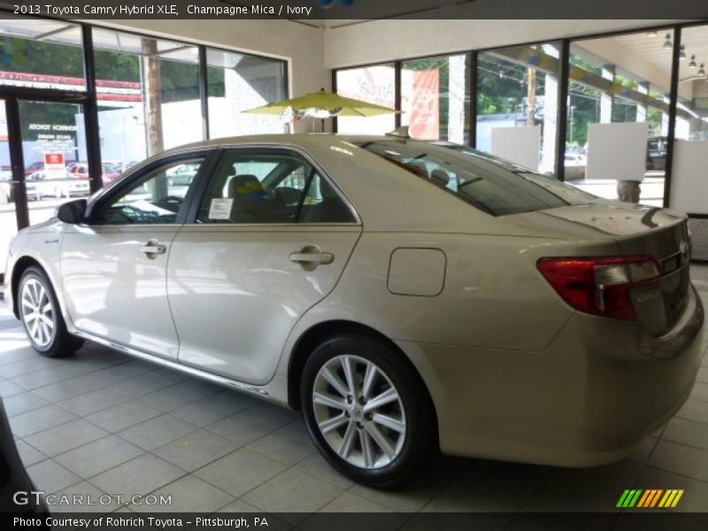 Champagne Mica / Ivory 2013 Toyota Camry Hybrid XLE