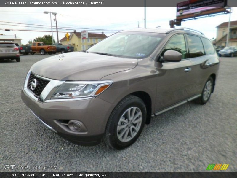 Mocha Stone / Charcoal 2014 Nissan Pathfinder SV AWD