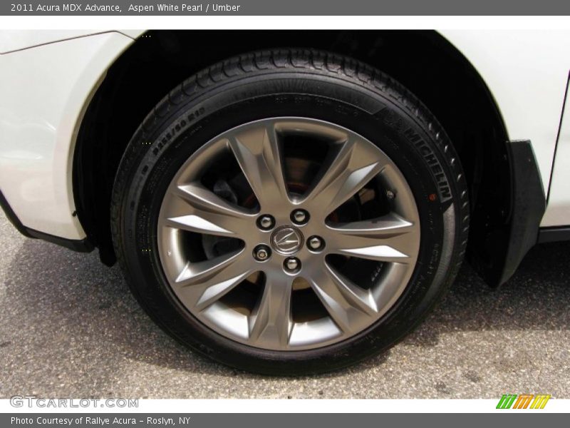 Aspen White Pearl / Umber 2011 Acura MDX Advance