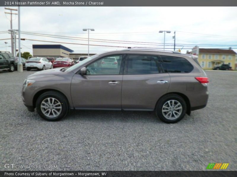 Mocha Stone / Charcoal 2014 Nissan Pathfinder SV AWD