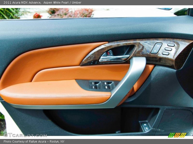 Aspen White Pearl / Umber 2011 Acura MDX Advance
