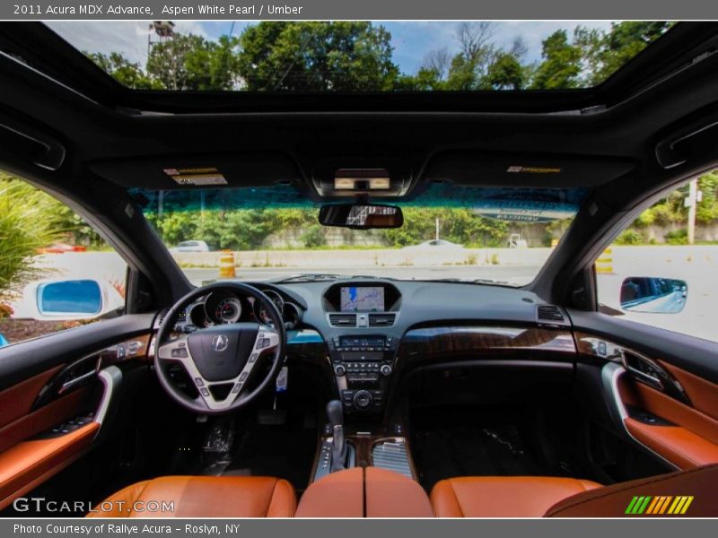 Aspen White Pearl / Umber 2011 Acura MDX Advance