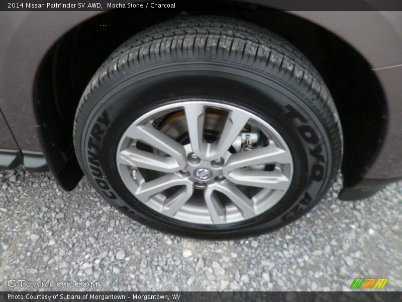 Mocha Stone / Charcoal 2014 Nissan Pathfinder SV AWD