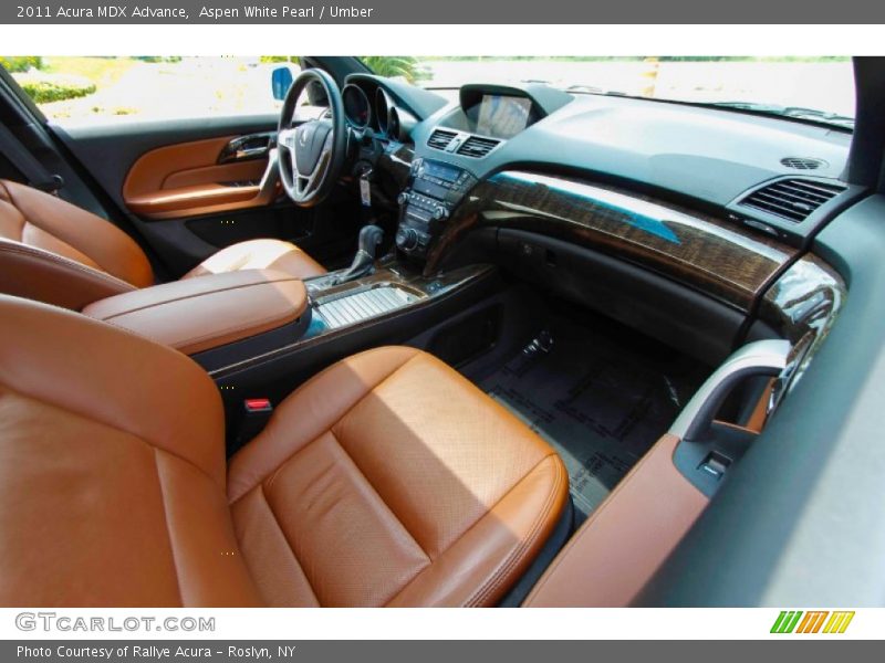 Aspen White Pearl / Umber 2011 Acura MDX Advance