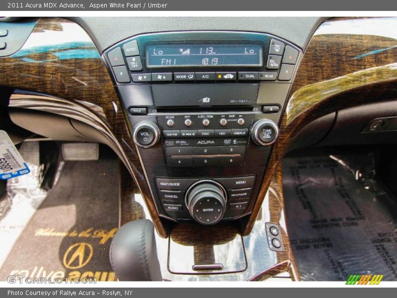 Aspen White Pearl / Umber 2011 Acura MDX Advance