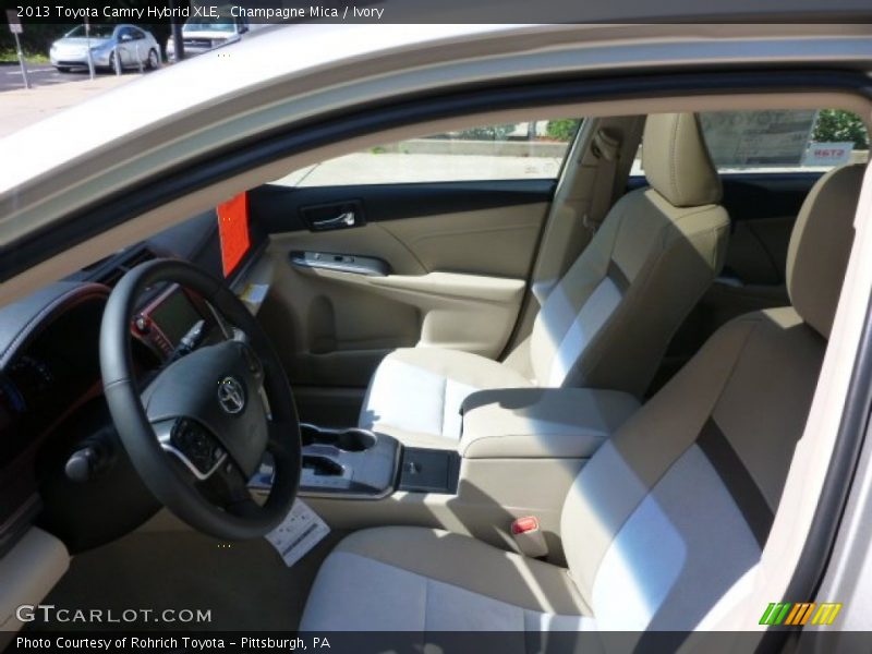 Champagne Mica / Ivory 2013 Toyota Camry Hybrid XLE