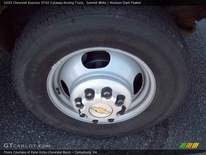 Summit White / Medium Dark Pewter 2003 Chevrolet Express 3500 Cutaway Moving Truck