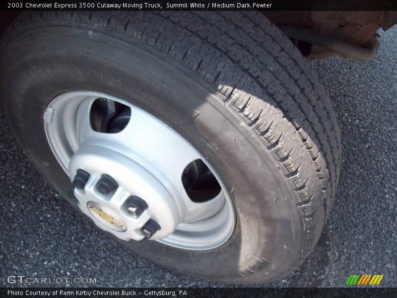Summit White / Medium Dark Pewter 2003 Chevrolet Express 3500 Cutaway Moving Truck