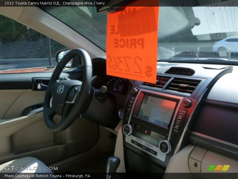 Champagne Mica / Ivory 2013 Toyota Camry Hybrid XLE