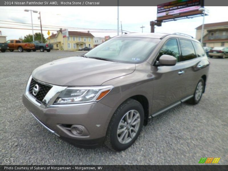 Mocha Stone / Charcoal 2014 Nissan Pathfinder SV AWD