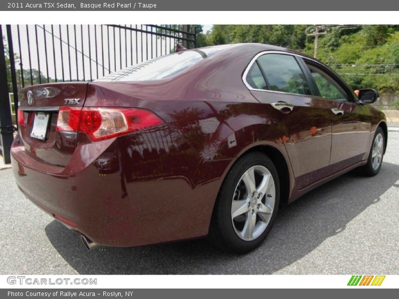 Basque Red Pearl / Taupe 2011 Acura TSX Sedan