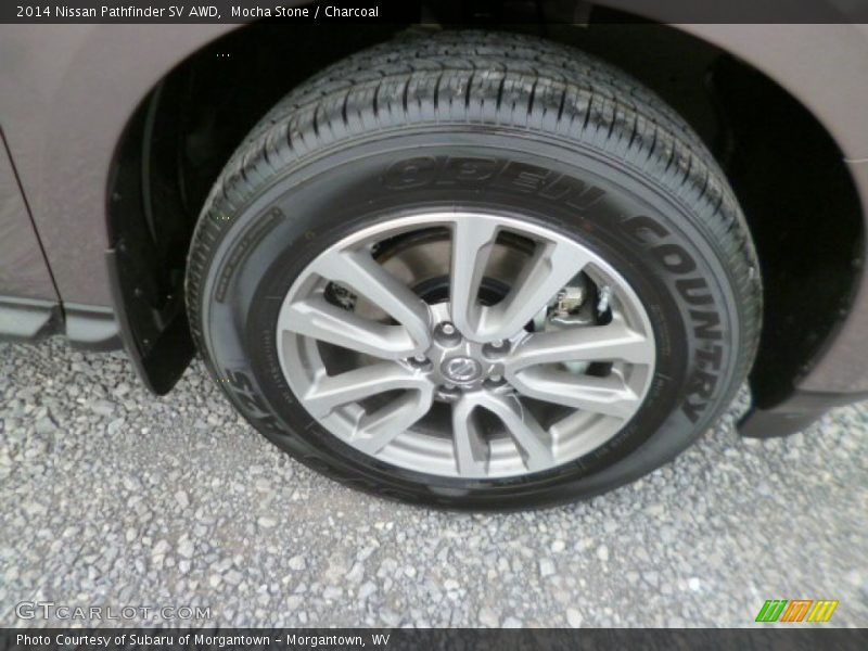 Mocha Stone / Charcoal 2014 Nissan Pathfinder SV AWD