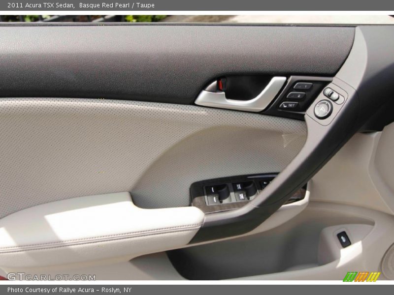 Basque Red Pearl / Taupe 2011 Acura TSX Sedan