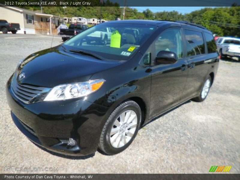 Black / Light Gray 2012 Toyota Sienna XLE AWD