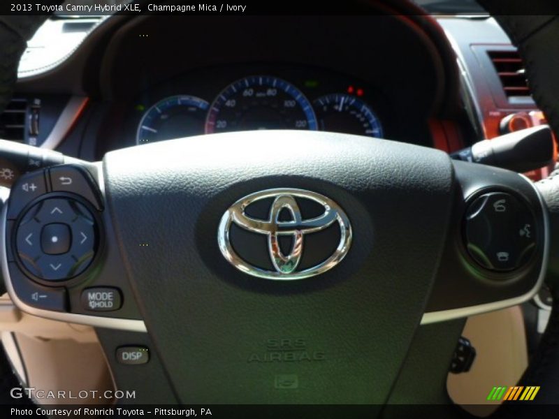 Champagne Mica / Ivory 2013 Toyota Camry Hybrid XLE