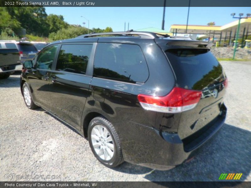 Black / Light Gray 2012 Toyota Sienna XLE AWD
