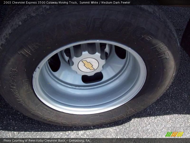 Summit White / Medium Dark Pewter 2003 Chevrolet Express 3500 Cutaway Moving Truck