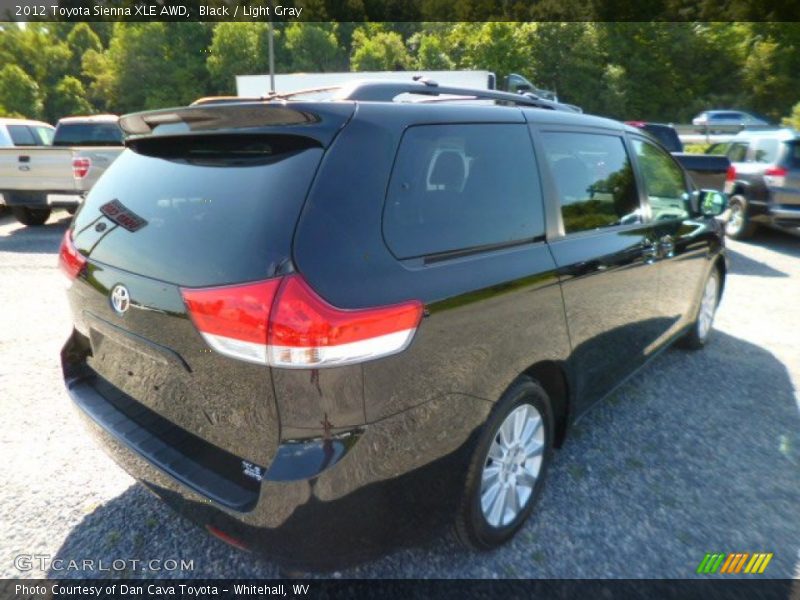 Black / Light Gray 2012 Toyota Sienna XLE AWD