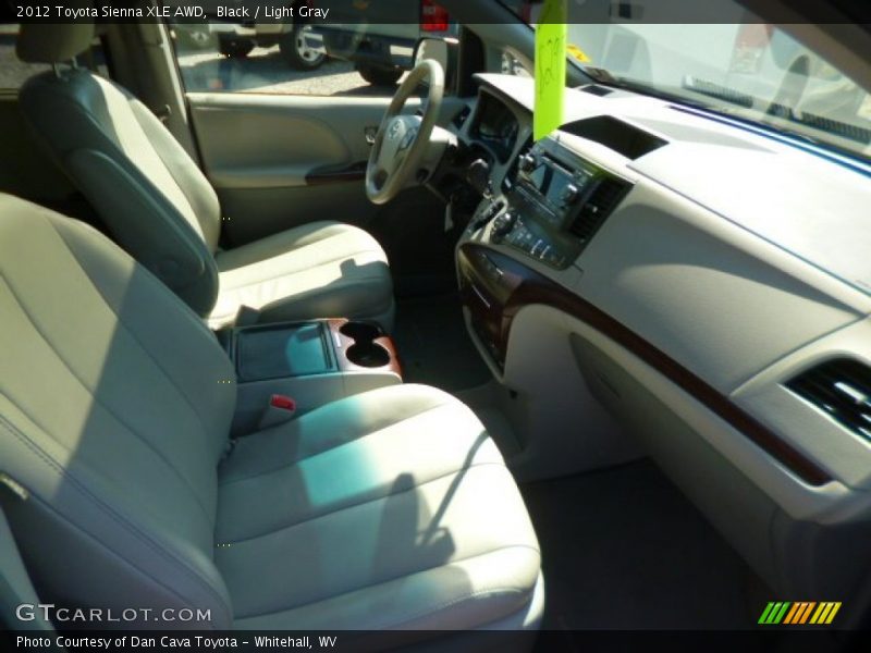 Black / Light Gray 2012 Toyota Sienna XLE AWD