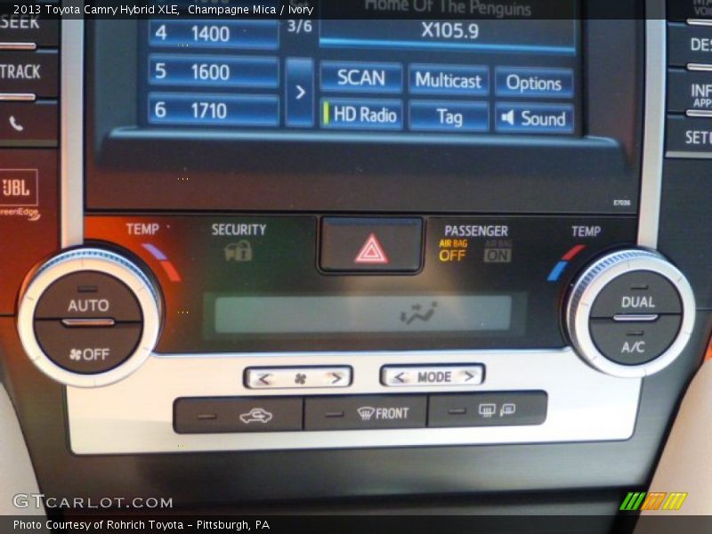 Champagne Mica / Ivory 2013 Toyota Camry Hybrid XLE