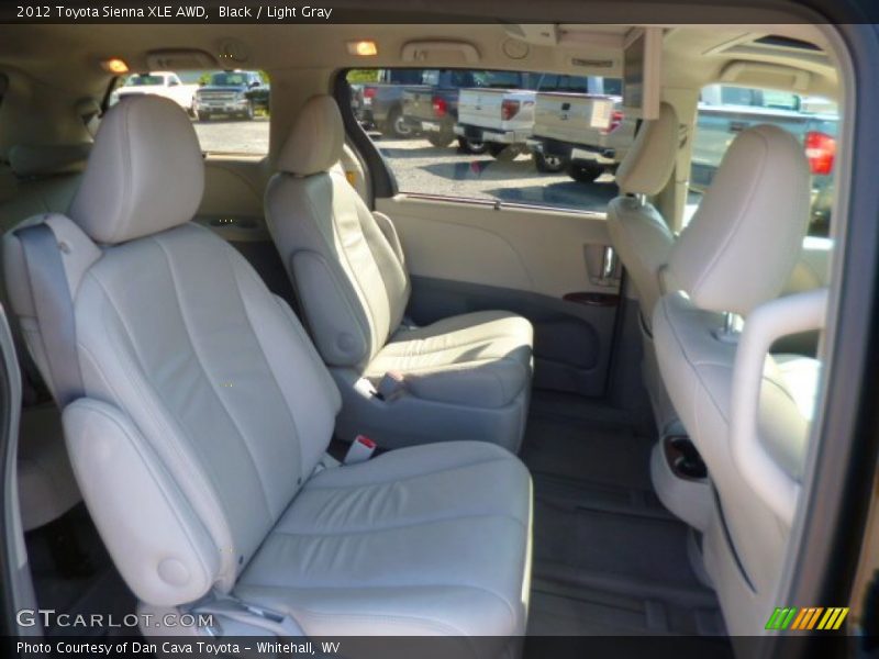 Black / Light Gray 2012 Toyota Sienna XLE AWD