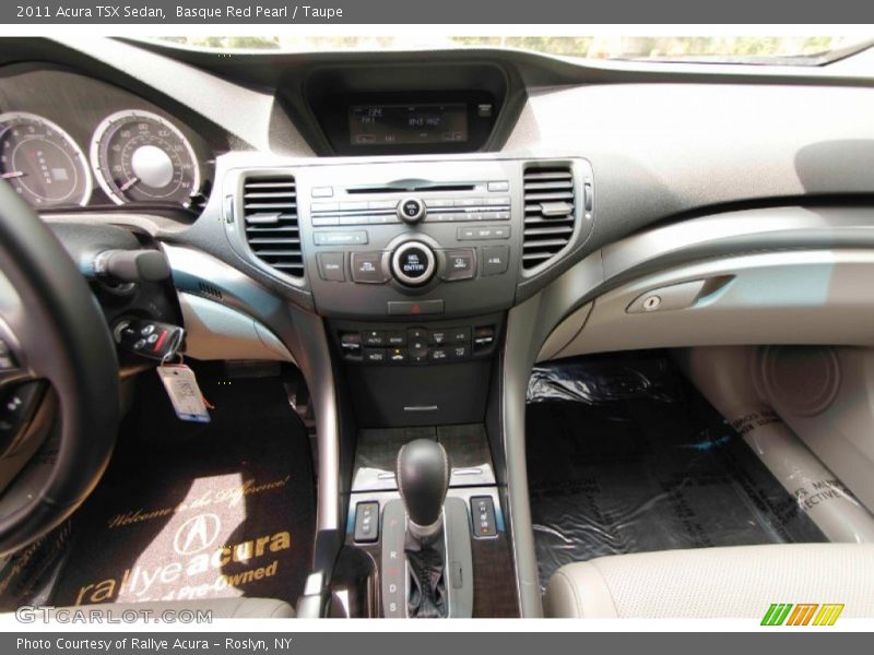 Basque Red Pearl / Taupe 2011 Acura TSX Sedan