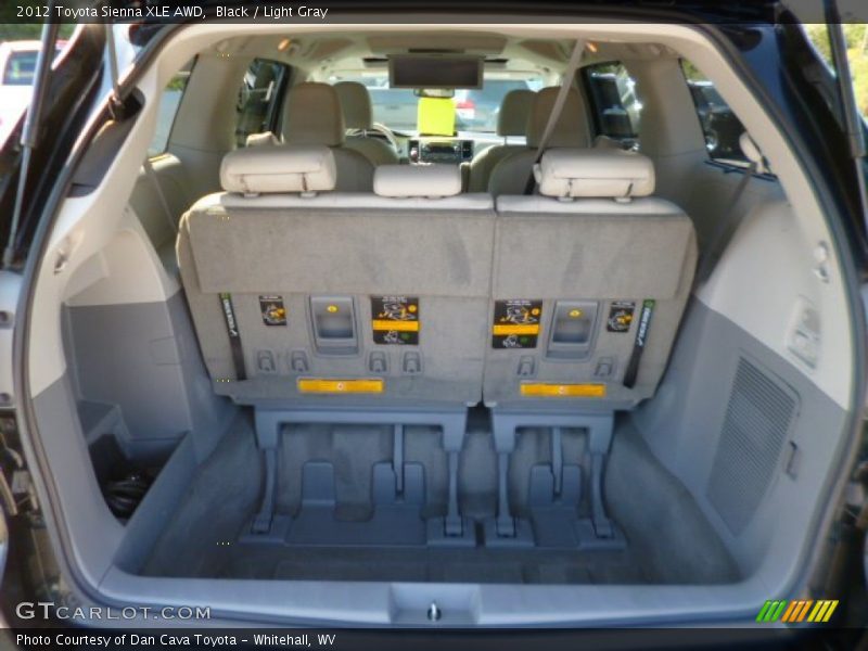 Black / Light Gray 2012 Toyota Sienna XLE AWD