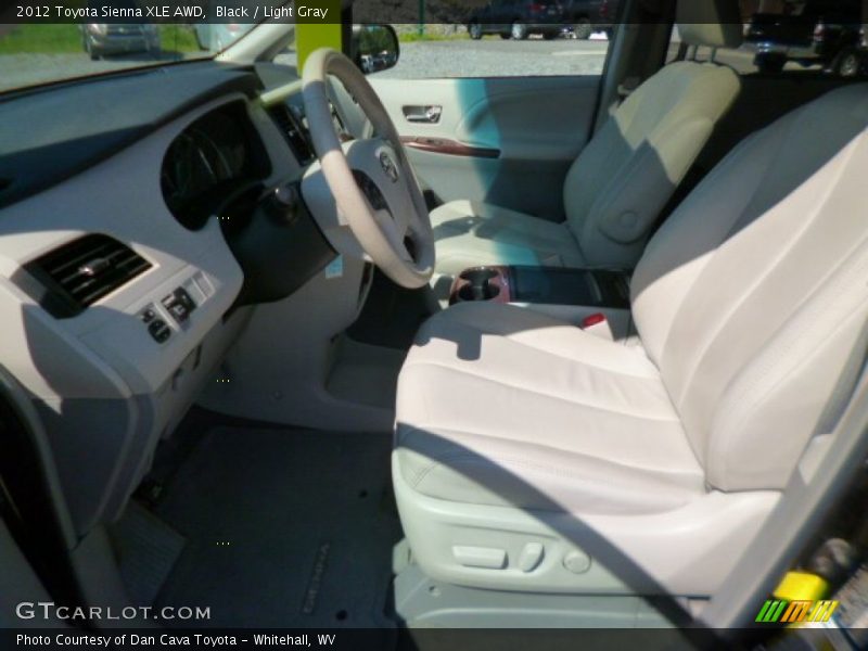 Black / Light Gray 2012 Toyota Sienna XLE AWD