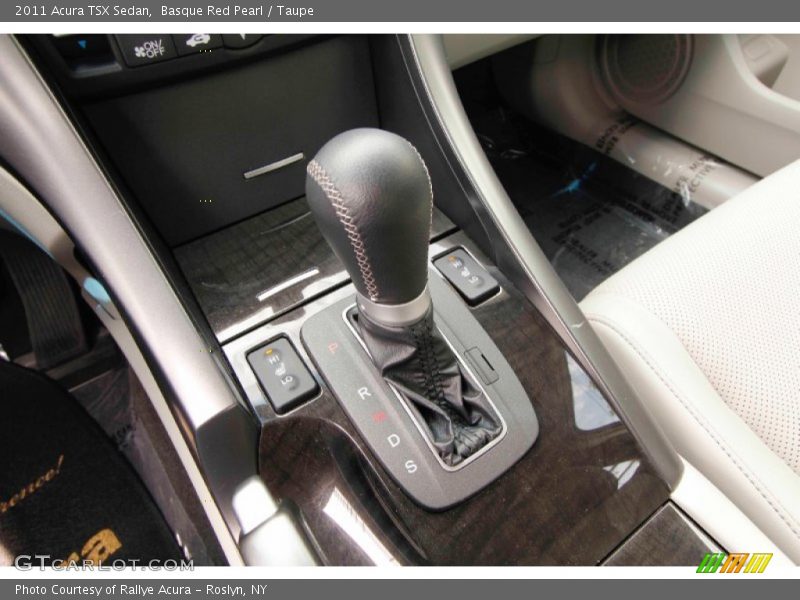Basque Red Pearl / Taupe 2011 Acura TSX Sedan