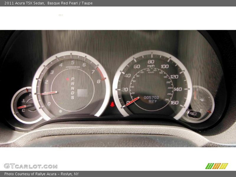 Basque Red Pearl / Taupe 2011 Acura TSX Sedan
