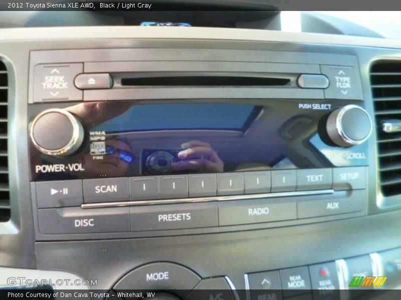 Black / Light Gray 2012 Toyota Sienna XLE AWD