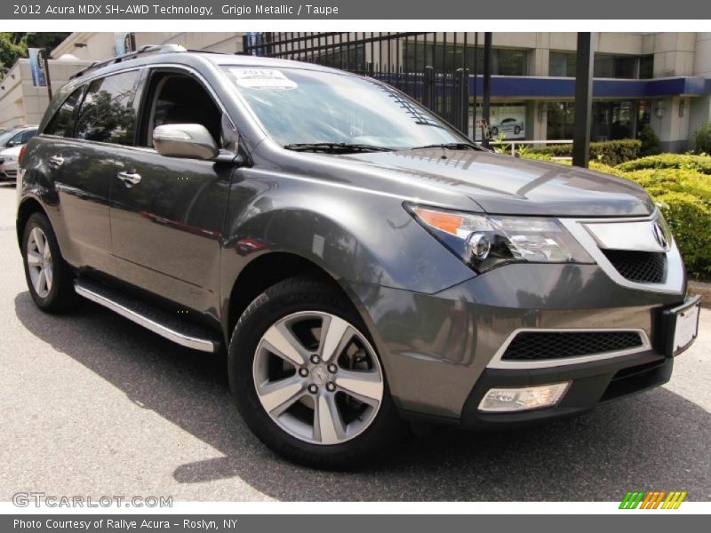 Grigio Metallic / Taupe 2012 Acura MDX SH-AWD Technology