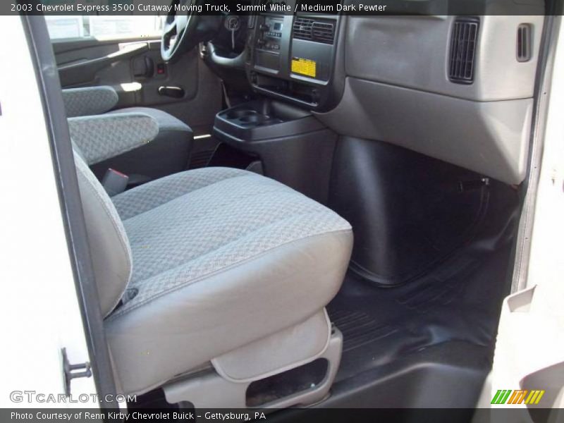 Summit White / Medium Dark Pewter 2003 Chevrolet Express 3500 Cutaway Moving Truck
