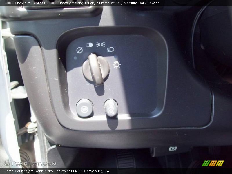 Summit White / Medium Dark Pewter 2003 Chevrolet Express 3500 Cutaway Moving Truck