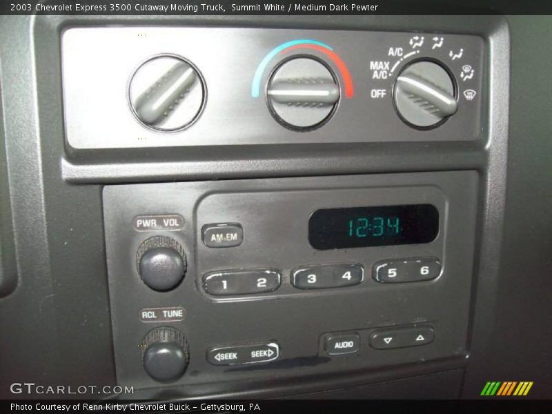 Summit White / Medium Dark Pewter 2003 Chevrolet Express 3500 Cutaway Moving Truck