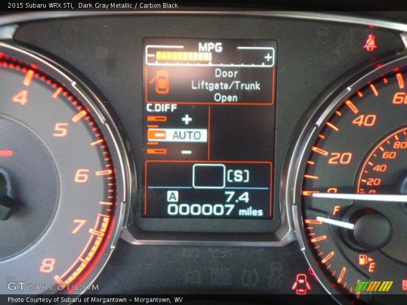 Dark Gray Metallic / Carbon Black 2015 Subaru WRX STI