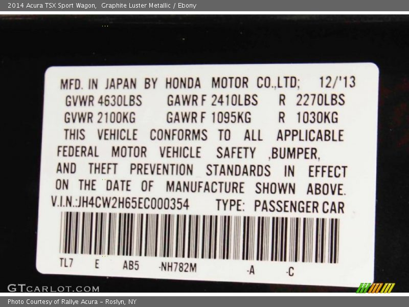 NH782M - 2014 Acura TSX Sport Wagon