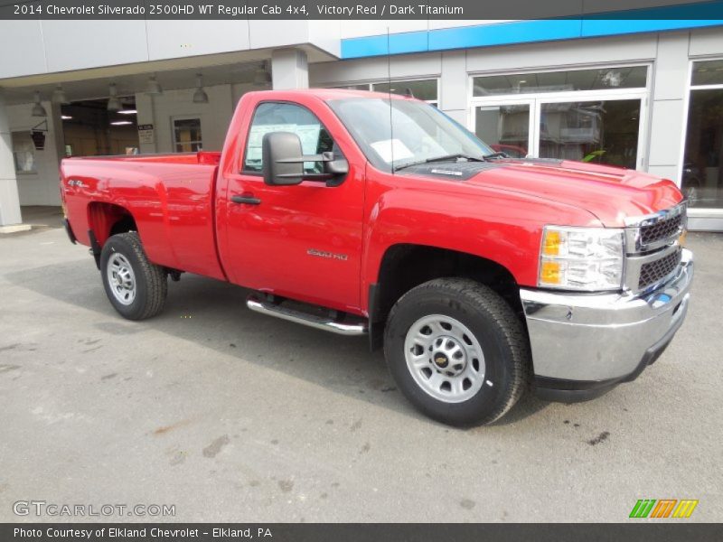 Victory Red / Dark Titanium 2014 Chevrolet Silverado 2500HD WT Regular Cab 4x4