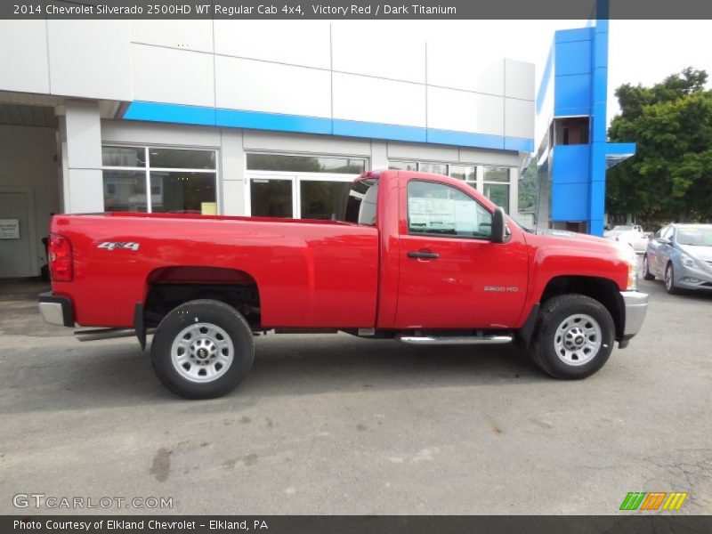 Victory Red / Dark Titanium 2014 Chevrolet Silverado 2500HD WT Regular Cab 4x4