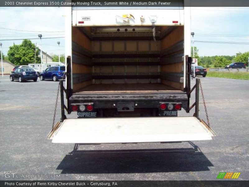 Summit White / Medium Dark Pewter 2003 Chevrolet Express 3500 Cutaway Moving Truck