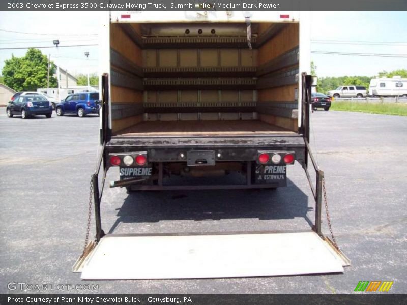 Summit White / Medium Dark Pewter 2003 Chevrolet Express 3500 Cutaway Moving Truck