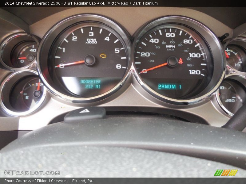 Victory Red / Dark Titanium 2014 Chevrolet Silverado 2500HD WT Regular Cab 4x4
