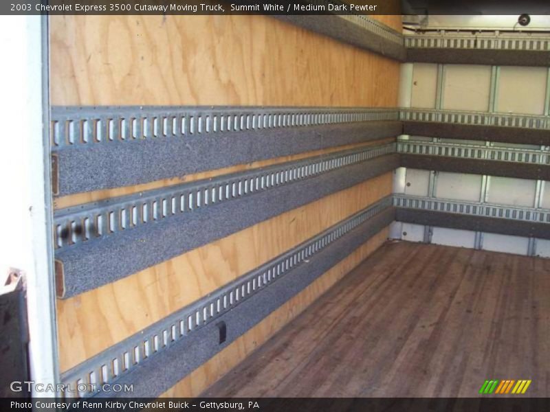 Summit White / Medium Dark Pewter 2003 Chevrolet Express 3500 Cutaway Moving Truck