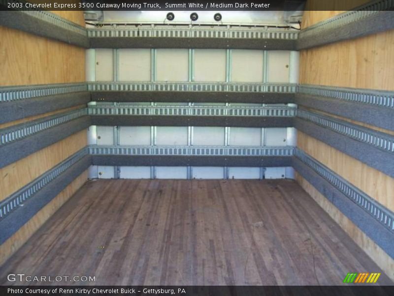 Summit White / Medium Dark Pewter 2003 Chevrolet Express 3500 Cutaway Moving Truck
