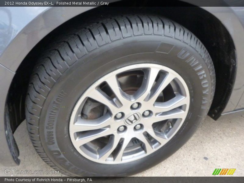 Polished Metal Metallic / Gray 2012 Honda Odyssey EX-L