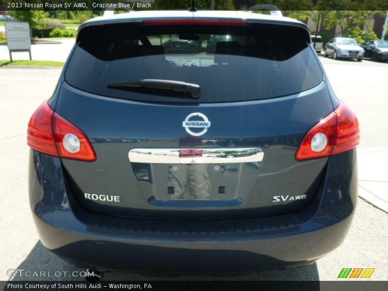 Graphite Blue / Black 2013 Nissan Rogue SV AWD